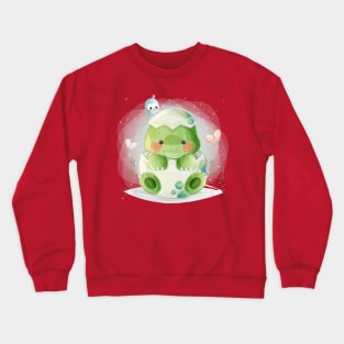 baby dino egg Crewneck Sweatshirt